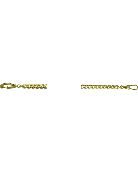 Polished yellow gold-plated chain 