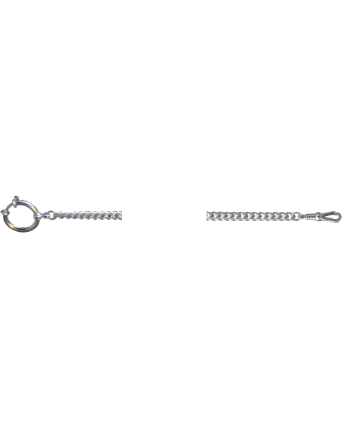 Polished silvered chain